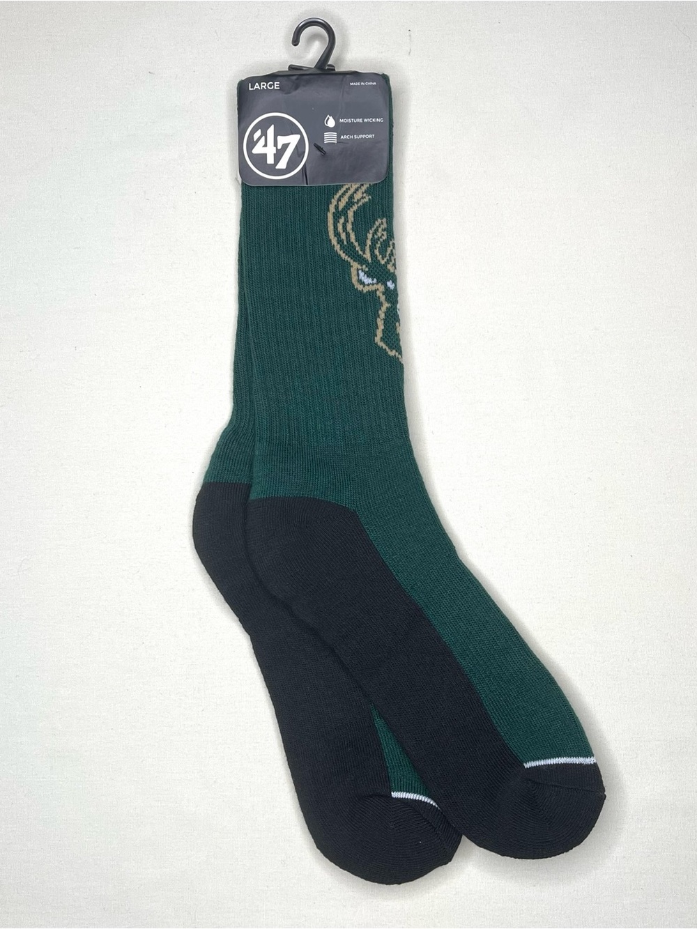 NBA Milwaukee Bucks athletic crew socks